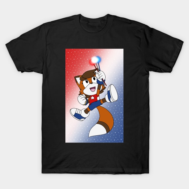 Sparkler Cinder BG T-Shirt by Firestorm Fox